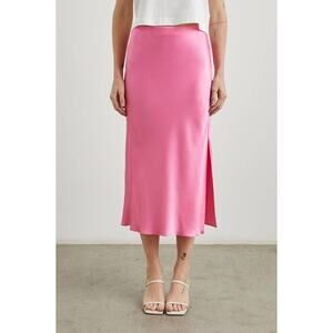 Rails Maya Slip Midi Skirt in Malibu Pink L